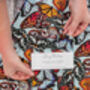 The Butterfly House Ice Blue Tea Towel, thumbnail 3 of 4