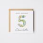 Personalised Happy Birthday Card Liberty Style *Any Age, thumbnail 5 of 8