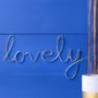 Gold Script Wire 'Lovely' Word, thumbnail 1 of 2