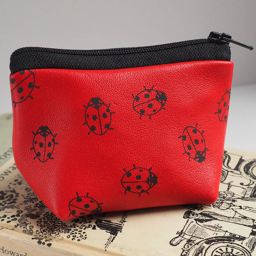 Small Ladybird Leather Coin Purse By Stabo | 0