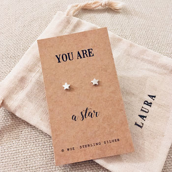 Silver Star Earrings. You Are A Star, 5 of 5