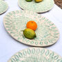 Handmade Oval Ceramic Leaf Platter, thumbnail 1 of 8