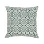 Omar Recycled Cotton Cushion Cover In Green, thumbnail 3 of 4