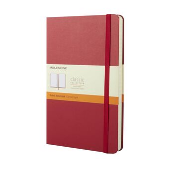 Personalised Moleskine Classic Notebook – Scarlet Red Large | Emboss Your Initials, 2 of 8