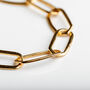 Gold Plated Chunky Chain Bracelet, thumbnail 1 of 3