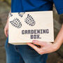 Personalised Gardening Storage Box With Lift Off Lid, thumbnail 3 of 8