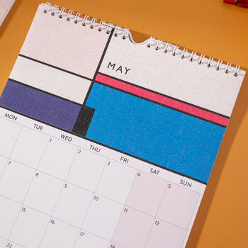 2024 Calendar | Mondrian Inspired | A4, 2 of 10