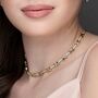 Sterling Silver Love And Kisses Choker Necklace, thumbnail 1 of 3