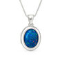 Personalised Sterling Silver Opal Triplet Gemstone Locket Necklace, thumbnail 2 of 9