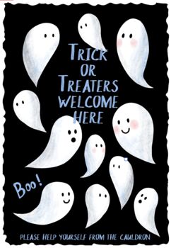 Halloween Personalised Metal Sign: Your Own Wording, 5 of 8