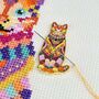 Mandala Cat Cross Stitch Kit, thumbnail 7 of 11