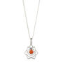 Sacral Chakra Carnelian Sterling Silver Necklace, thumbnail 2 of 10