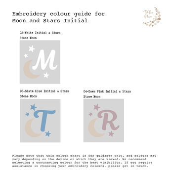 Personalised Grey Baby Blanket – Moon And Stars Initial Embroidery, 5 of 12