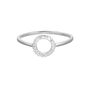 O Circle Halo Ring, Rose Or Gold Vermeil 925 Silver, thumbnail 3 of 10