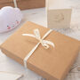 Luxury Cream Bobble Hat And Cardigan Baby Gift Box, thumbnail 4 of 11