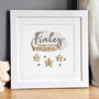 Personalised Wooden Baby Name Cloud Print – Dream Big Little One, thumbnail 1 of 3