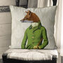 Fox In Green Decorative Cushion, thumbnail 3 of 5