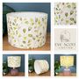 Lime Green And Pink Floral Buds Lampshades, thumbnail 2 of 10