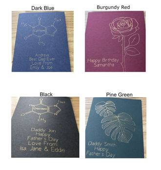 Personalised Father's Day Lightning Bolt And Star Card, 3 of 7