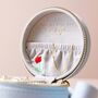 Personalised Embroidered Flowers Velvet Jewellery Case, thumbnail 4 of 8