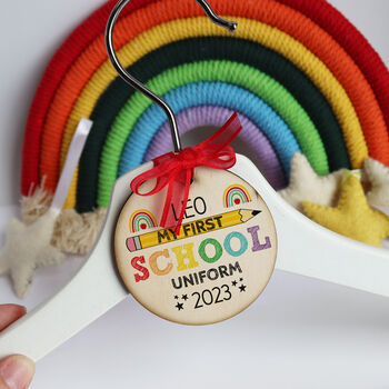 First School Uniform Wooden Tag, 5 of 11