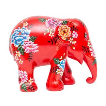 Peony Lover Limited Edition Original Elephant Statue, 2 of 10