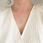 Gold Filled Chrysoprase Drop Necklace, thumbnail 4 of 9