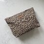 Personalised Leopard Print Makeup Clutch Bag, thumbnail 1 of 8