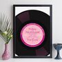 Personalised Music Print For Her Favourite Song, thumbnail 8 of 12