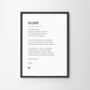 Personalised Poem For Daddy Typography Print, thumbnail 10 of 11