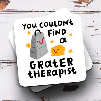 Personalised Mug 'You Couldn't Find A Grater Therapist', 3 of 3