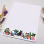 A5 Letter Writing Paper With Cat On Bookcase, thumbnail 1 of 4