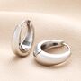 Stainless Steel Tapered Hoop Earrings, thumbnail 1 of 4