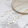 Bridal Coin Pearl Lariat Back Drop Necklace, thumbnail 12 of 12