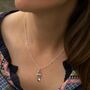 Sterling Silver Egyptian Ankh Eye Of Horus Necklace, thumbnail 1 of 4