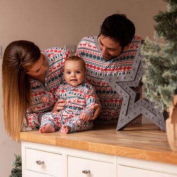Matching Family Christmas Pyjamas Ladies Set, 4 of 6