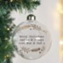 Glass Gold Foliage Design Bauble, thumbnail 3 of 3