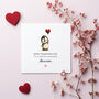 Personalised Penguin Valentine's Day Card For Daughter, Granddaughter Or Niece, thumbnail 2 of 5