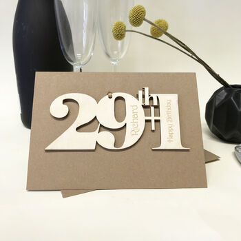Personalised 29+One Birthday Card, 3 of 10