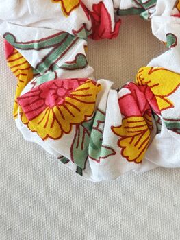 Print Scrunchie, Lighweight Soft Cotton, 12 of 13