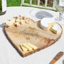 Personalised Wooden Heart Cheese Board, thumbnail 3 of 5