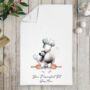 Personalised Dog Chef Hat Gift Tea Towel, thumbnail 5 of 12