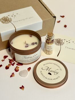 Horse Sympathy Candle Gift Set With Hidden Gemstone Heart, 3 of 11