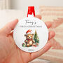 Personalised First Christmas Bauble Decoration, thumbnail 1 of 10