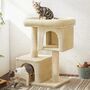 Cat Tree With Sisal Scratching Posts And Plush Condos, thumbnail 1 of 10