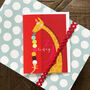 Mini Giraffe 3rd Birthday Card, thumbnail 1 of 5
