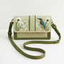 Embroidered Kingfisher Cross Body Bag, thumbnail 3 of 8