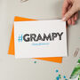 Hashtag Grampy Birthday Card, thumbnail 2 of 3