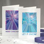 Pack Of Four Geometric Christmas Cards, thumbnail 1 of 4
