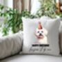 Personalised Maltese Birthday Congratulations Party Cushion, thumbnail 1 of 2